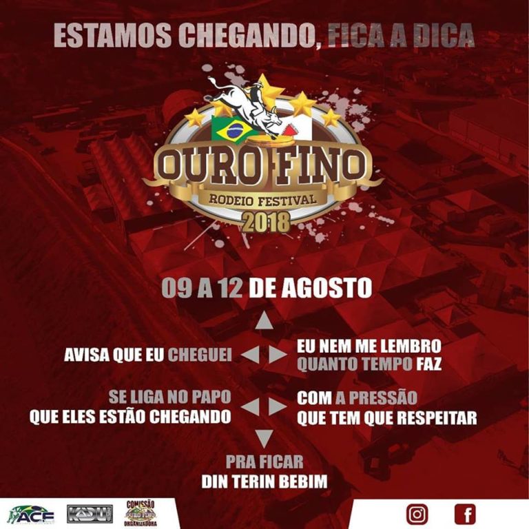 Confira a programação completa do Ouro Fino Rodeio Festival 2018