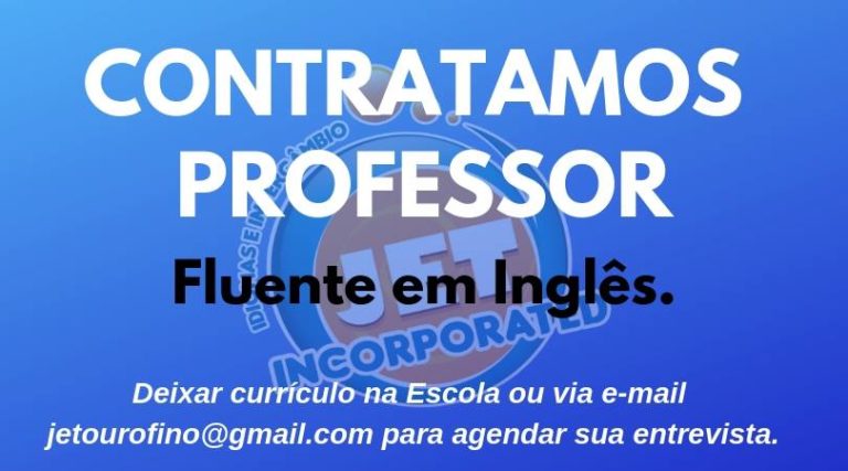 Há Vagas: Escola de idiomas contrata professor fluente em inglês