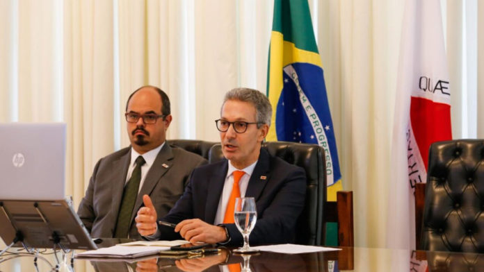 Presidente do Comitê de Orçamentos de Finanças, Mateus Simões e Governador Romeu Zema (Novo)