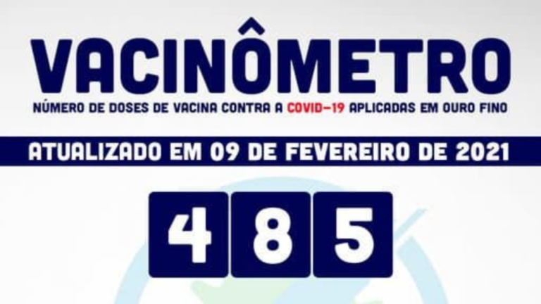 485 pessoas já foram vacinadas contra a Covid-19 em Ouro Fino