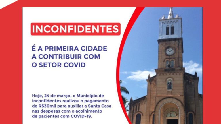 Inconfidentes é a primeira cidade a contribuir com o setor Covid-19 da Santa Casa de Ouro Fino