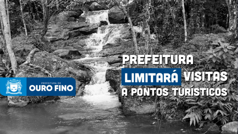 Prefeitura de Ouro Fino limitará visitas a pontos turísticos durante a onda roxa no estado de Minas Gerais