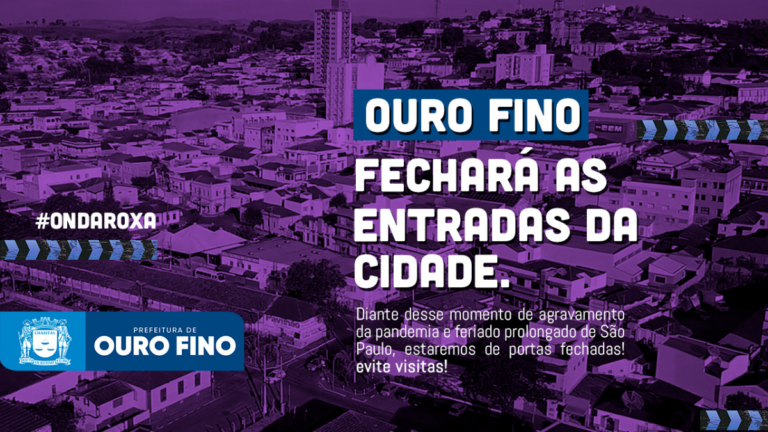 Prefeitura de Ouro Fino intensifica medidas de proteção contra a Covid-19 durante feriado de São Paulo