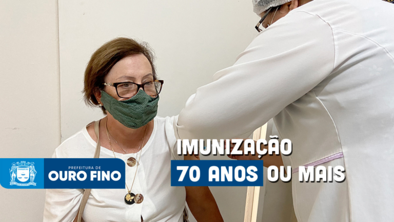 Prefeitura de Ouro Fino informa que haverá vacinação contra a Covid-19 neste sábado (27)