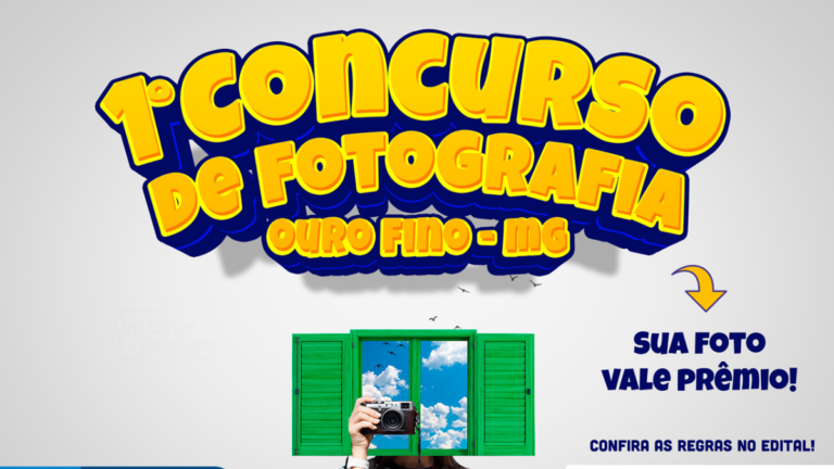 Prefeitura de Ouro Fino divulga o 1º concurso municipal de fotografia