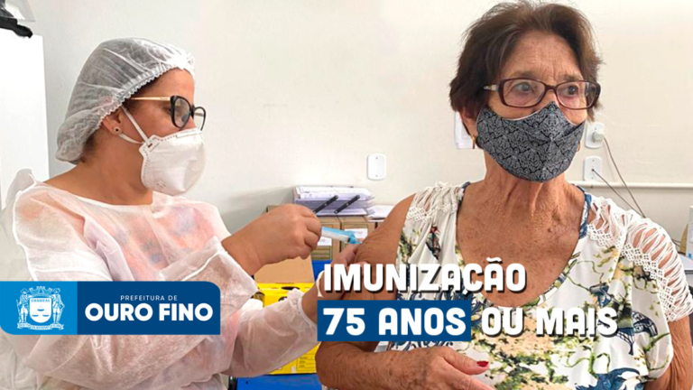 Idosos continuam sendo imunizados contra a Covid-19 em Ouro Fino