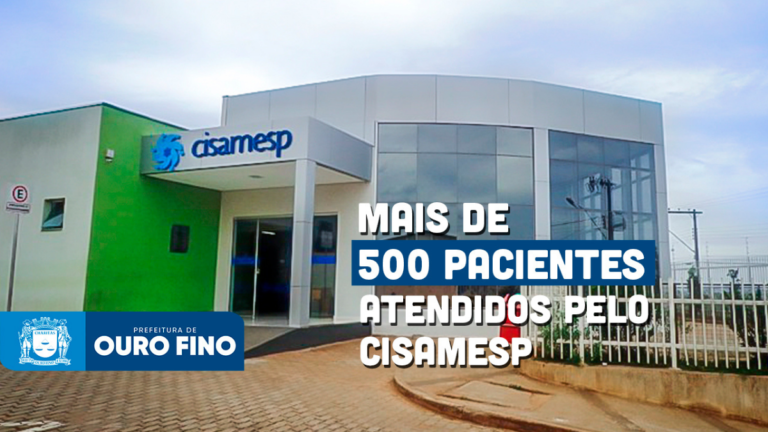 Cisamesp já atendeu mais de 500 pacientes de Ouro Fino
