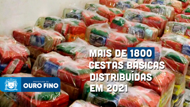 Prefeitura de Ouro Fino distribui  cerca de 150 cestas básicas por semana no município