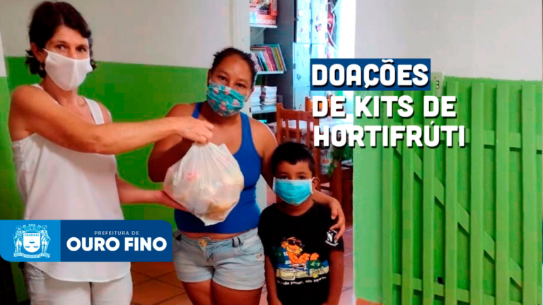 Prefeitura de Ouro Fino doa “Kit Hortifrúti” para as famílias de alunos da rede municipal