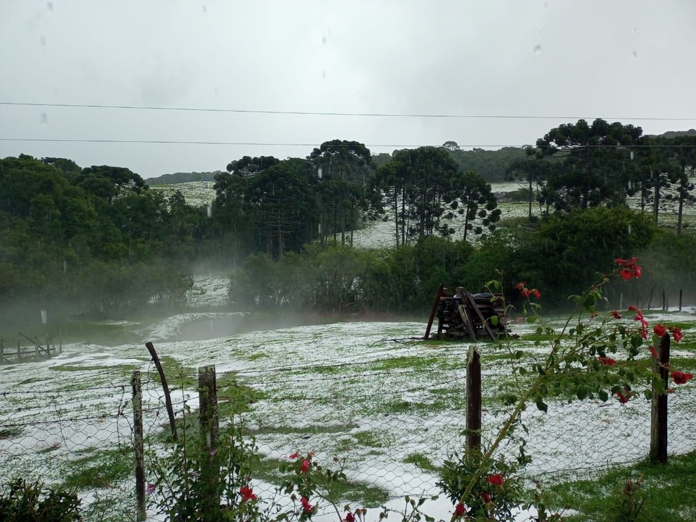 Chuva de Granizo em Campestrinho, Andradas