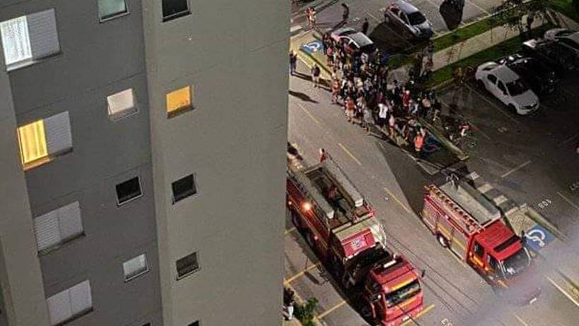 Morador coloca fogo no apartamento no condomínio em Pouso Alegre