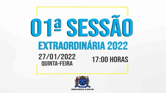 01ª Sessão Extraordinária de 2022.
